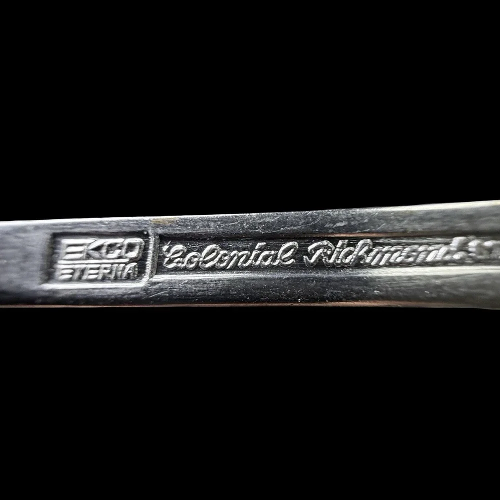 EKCO ETERNA Colonial Richmond 3 Prong Stainless Steel Dinner Forks Lot Of 8